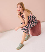 BAREO BAREFOOT SNEAKER SUEDE SEAGREEN