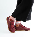 BAREO BAREFOOT SNEAKER WOOL PLUM