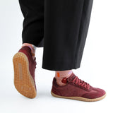 BAREO BAREFOOT SNEAKER WOOL PLUM