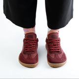 BAREO BAREFOOT SNEAKER WOOL PLUM