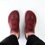 BAREO BAREFOOT SNEAKER WOOL PLUM