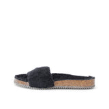 BEA FURRY SLIPON BLACK