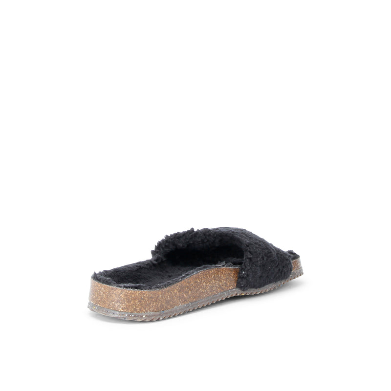 BEA FURRY SLIPON BLACK