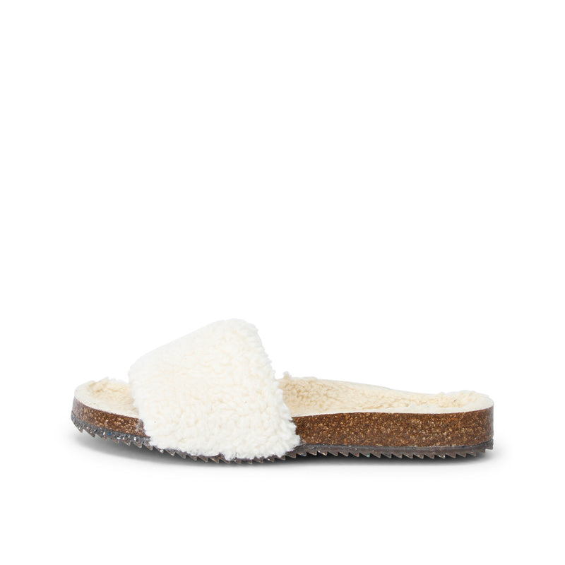 BEA FURRY SLIPON OFF WHITE