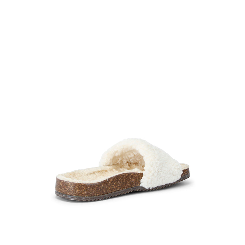 BEA FURRY SLIPON OFF WHITE