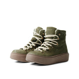 BENJA LACE BOOTIE OLIVE