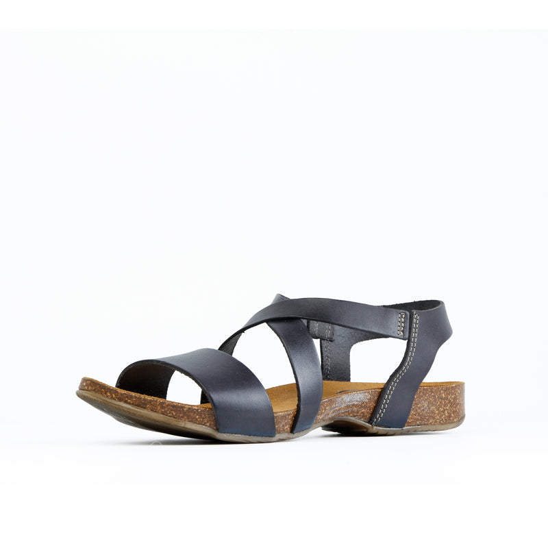 CAMILLA LEATHER SANDAL DARKGREY