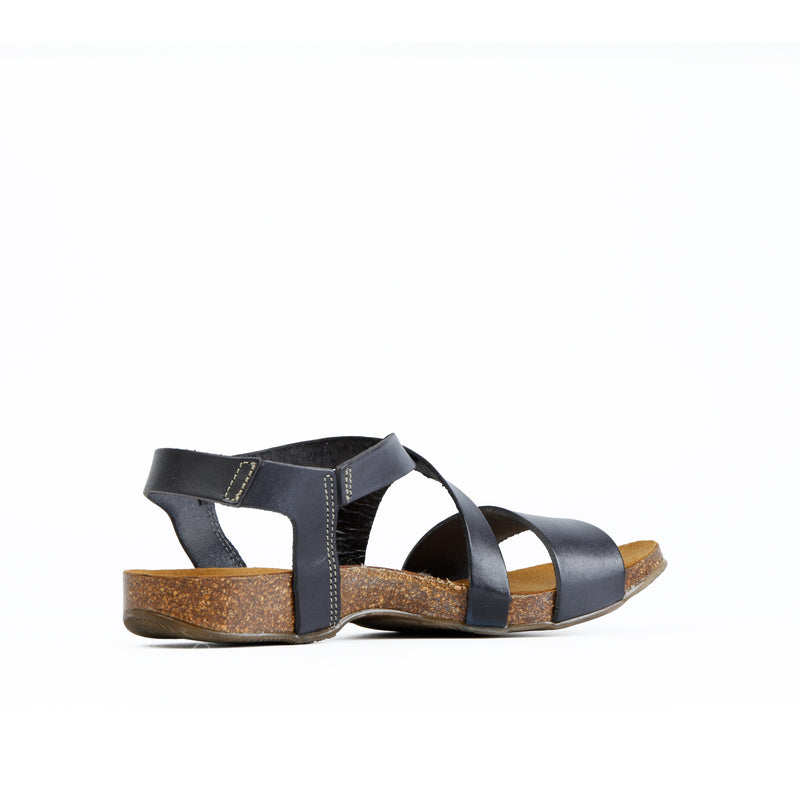 CAMILLA LEATHER SANDAL DARKGREY