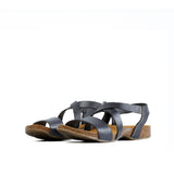 CAMILLA LEATHER SANDAL DARKGREY