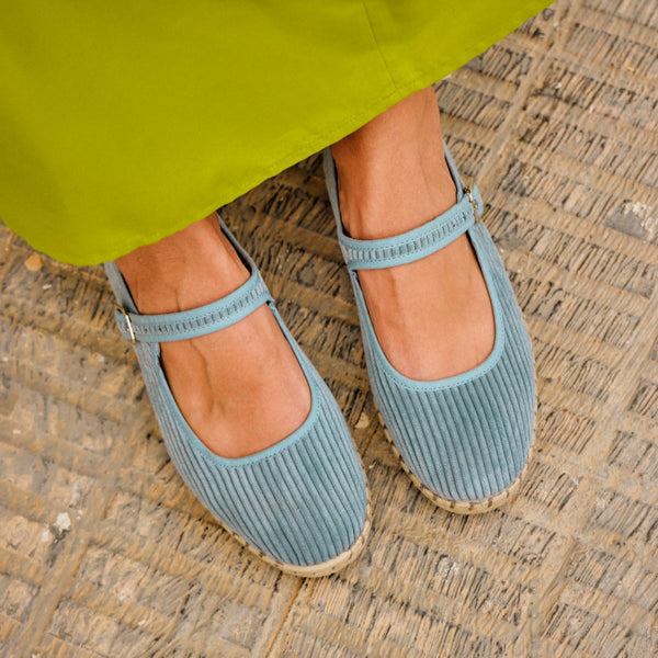 ESME CORD BALLERINA LT. BLUE