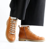 DARA NAPPA LACE BOOTIE KASTANIE