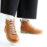 DARA NAPPA LACE BOOTIE KASTANIE