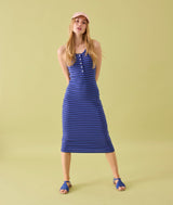 ELDORA LEATHER SANDAL BLUE