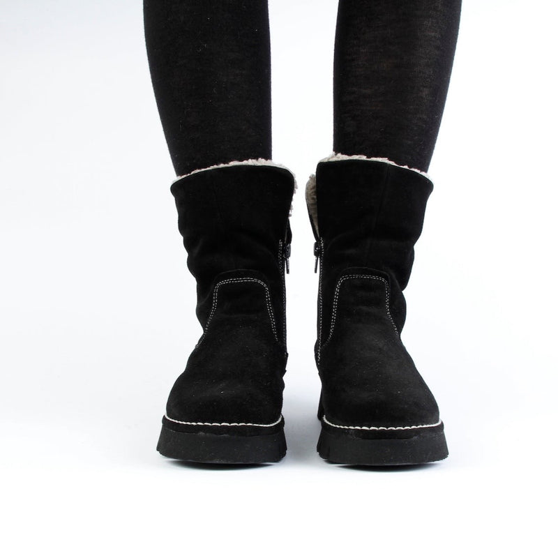 ELIA SUEDE BOOTIE BLACK