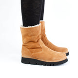 ELIA SUEDE BOOTIE WHISKY