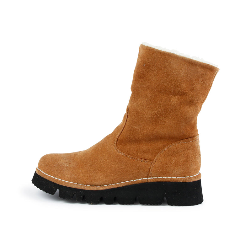 ELIA SUEDE BOOTIE WHISKY