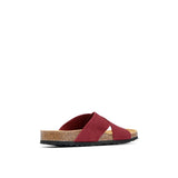 ELISA NUBUK SANDAL BORDO
