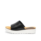 ELSA SANDAL BLACK SOLE WHITE