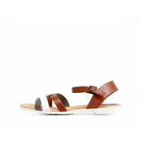 FIONA SANDAL CUERO-GREY-WHITE