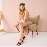 FIRA BAREFOOT SANDAL NUBUK OLIVE-BLOOMS