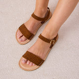 FIRA BAREFOOT SANDAL NUBUK WHISKY-ANIMAL