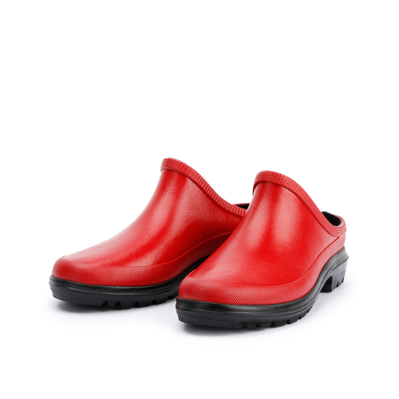 Foot Step Images Color:red GARDEN CLOG RUBBER CLOG RED – Grand Step Shoes