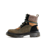 JULES LACE BOOTIE OLIVE MULTI