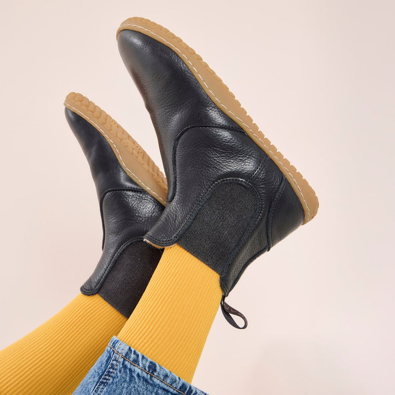 KIM BAREFOOT CHELSEA NAPPA BLACK