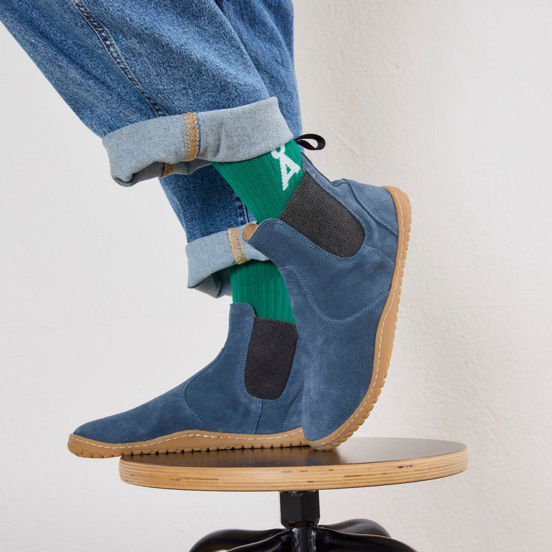 KIM BAREFOOT CHELSEA SUEDE AZUL
