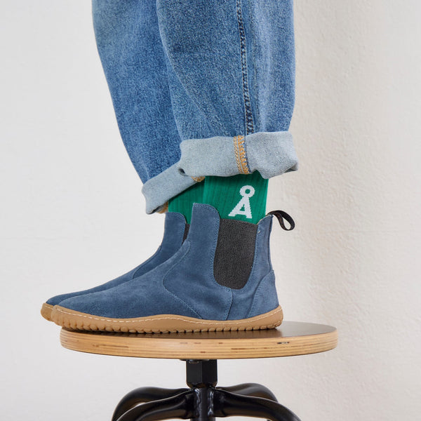 KIM BAREFOOT CHELSEA SUEDE AZUL