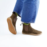 KIM BAREFOOT CHELSEA SUEDE OLIVE