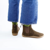 KIM BAREFOOT CHELSEA SUEDE OLIVE