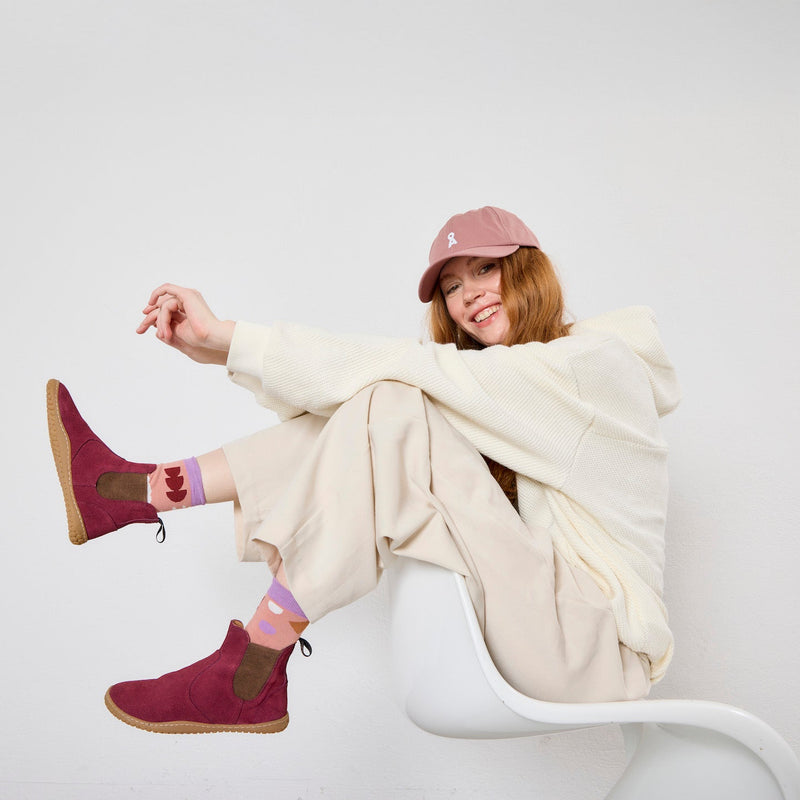 KIM BAREFOOT CHELSEA SUEDE BORDO