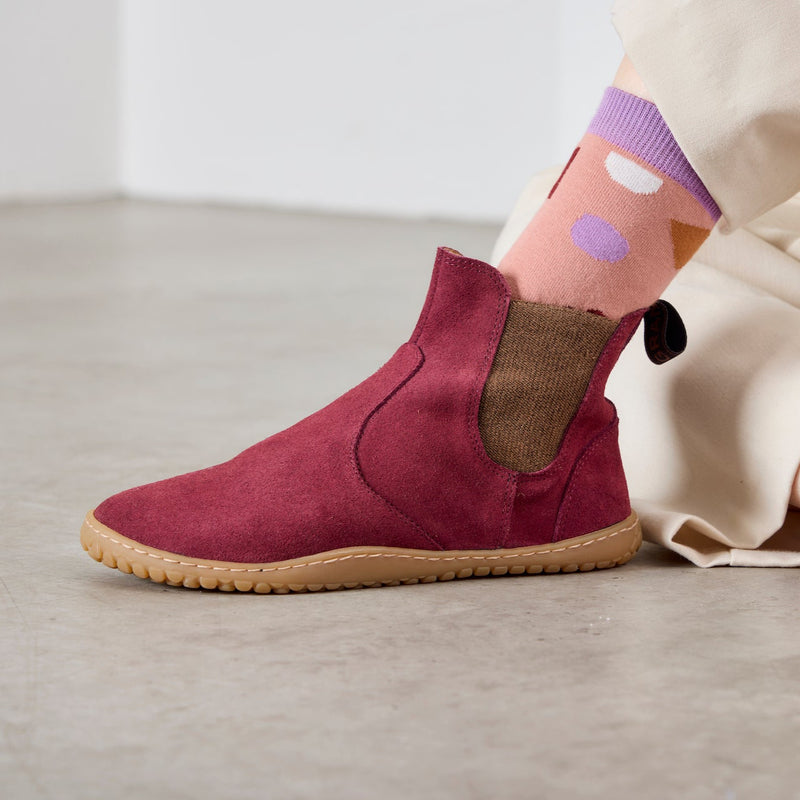 KIM BAREFOOT CHELSEA SUEDE BORDO