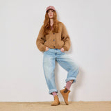 KIM BAREFOOT CHELSEA SUEDE WHISKY