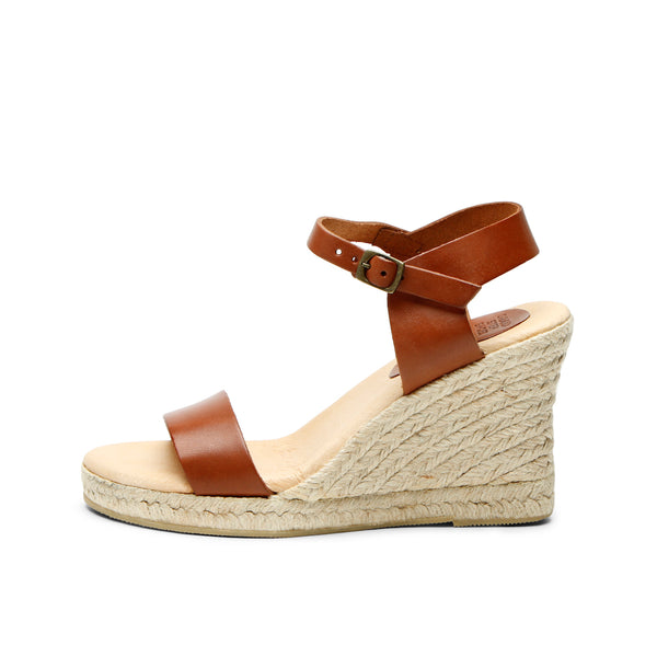 ANNA YUTE WEDGE SANDAL CUERO