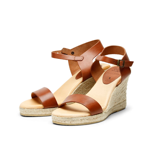 ANNA YUTE WEDGE SANDAL CUERO