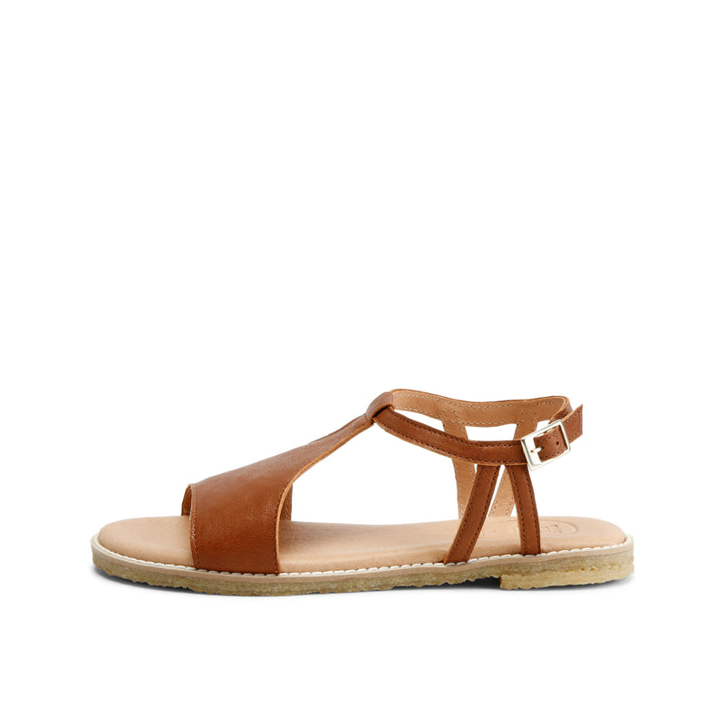 ELDORA LEATHER SANDAL WHISKY