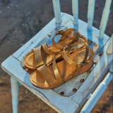 JILL LEATHER SANDAL OLIVE