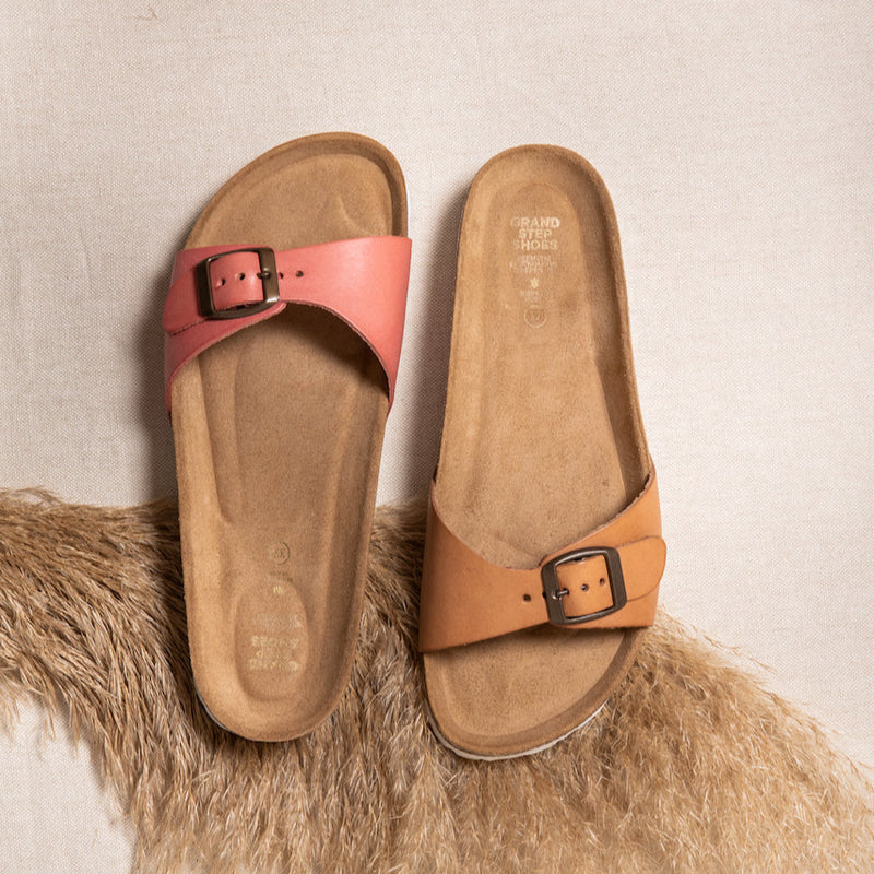 LINDA LEATHER SANDAL SAND