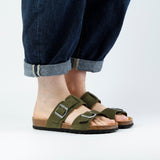 LUCA NUBUK SANDAL OLIVE