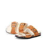 LUCA FURRY WINTER SANDAL WHISKY