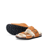 LUCA FURRY WINTER SANDAL WHISKY