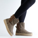 NICKI WOOL BOOTIE CHECK
