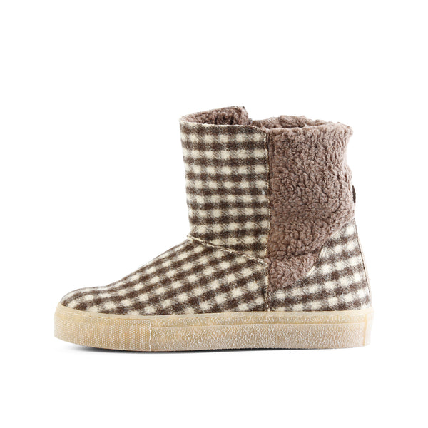 NICKI WOOL BOOTIE CHECK