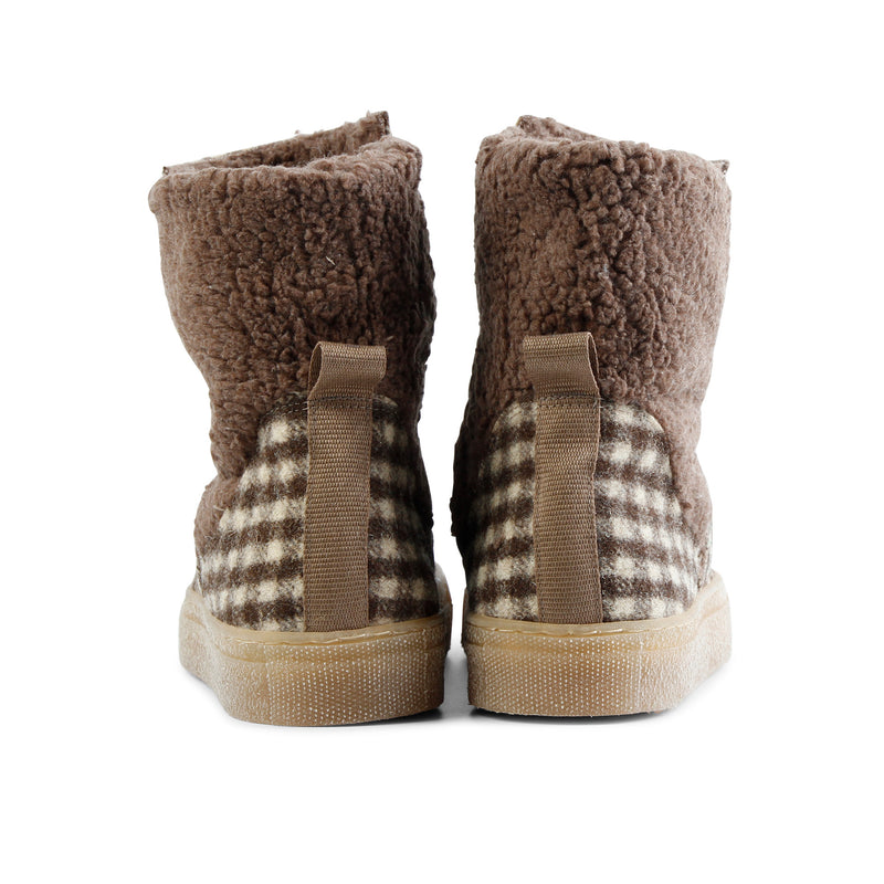 NICKI WOOL BOOTIE CHECK