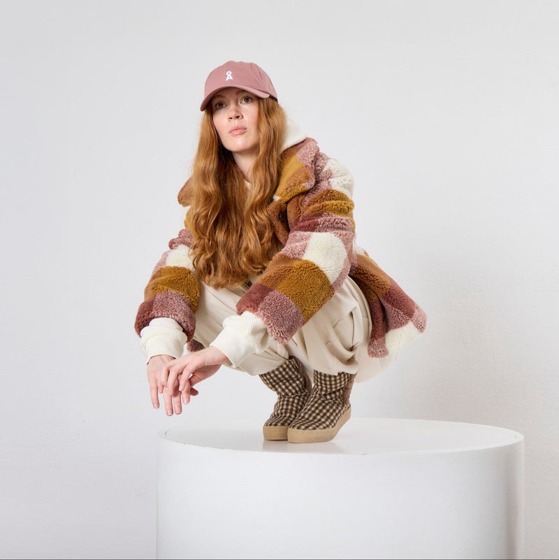 NICKI WOOL BOOTIE CHECK