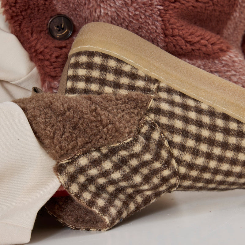 NICKI WOOL BOOTIE CHECK