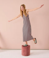 NOELIA STRIPES SANDAL GREEN