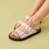 NOELIA STRIPES SANDAL LILA